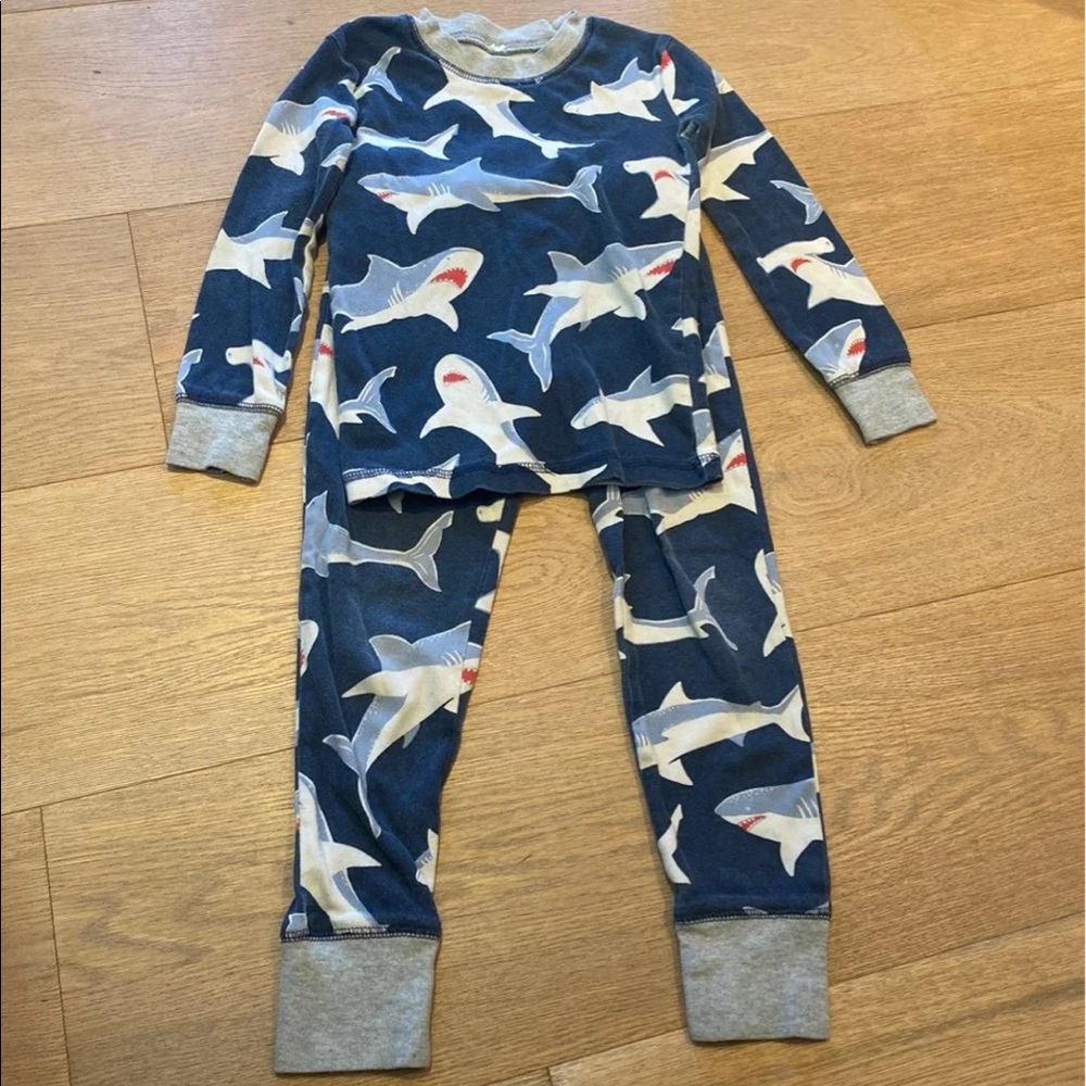 Mini Boden shark pajamas 5T